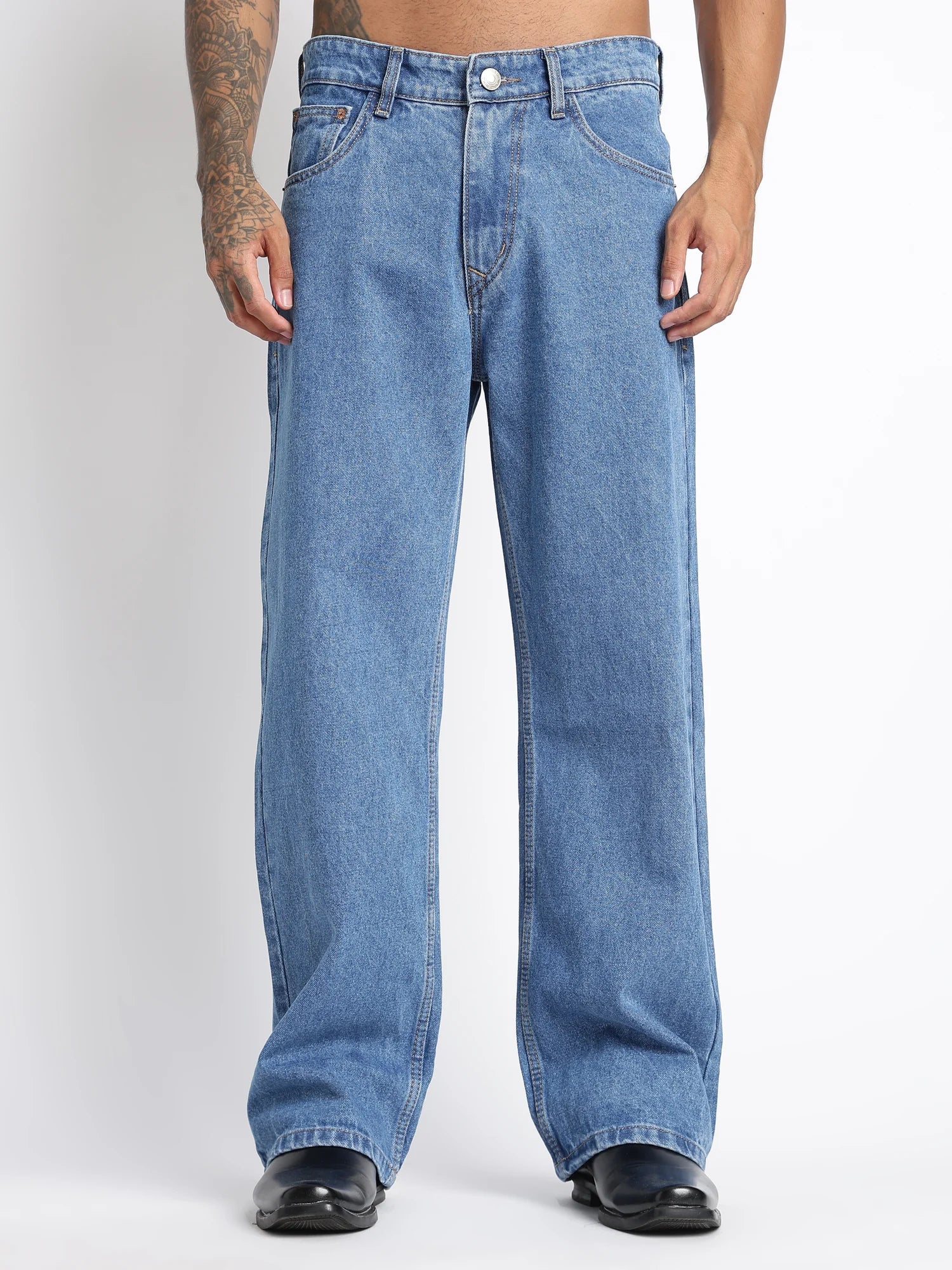 Marina Blue Baggy Fit Jeans for Men – ONSYLE