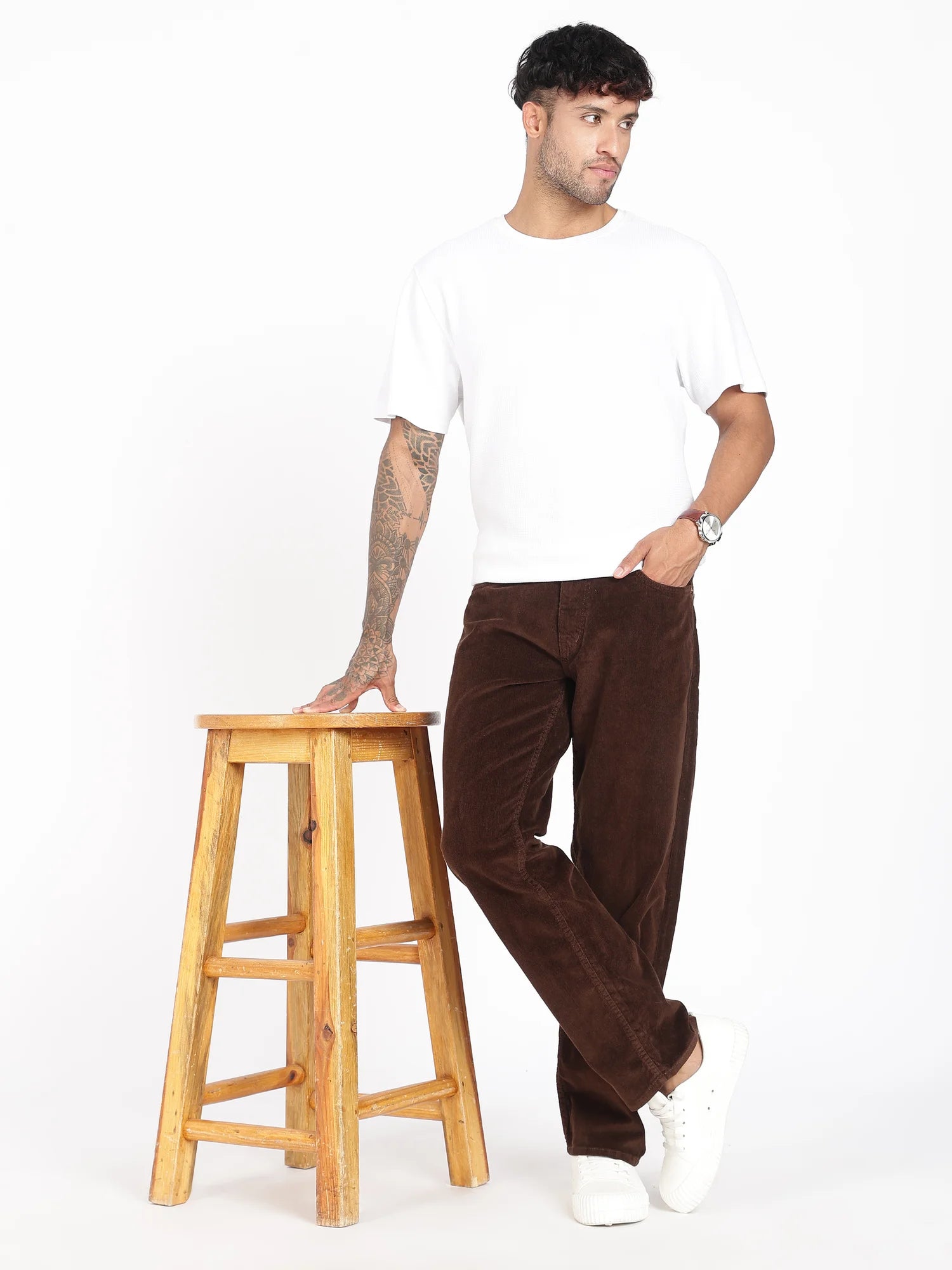 Chestnut Straight Corduroy Pants for Men – ONSYLE