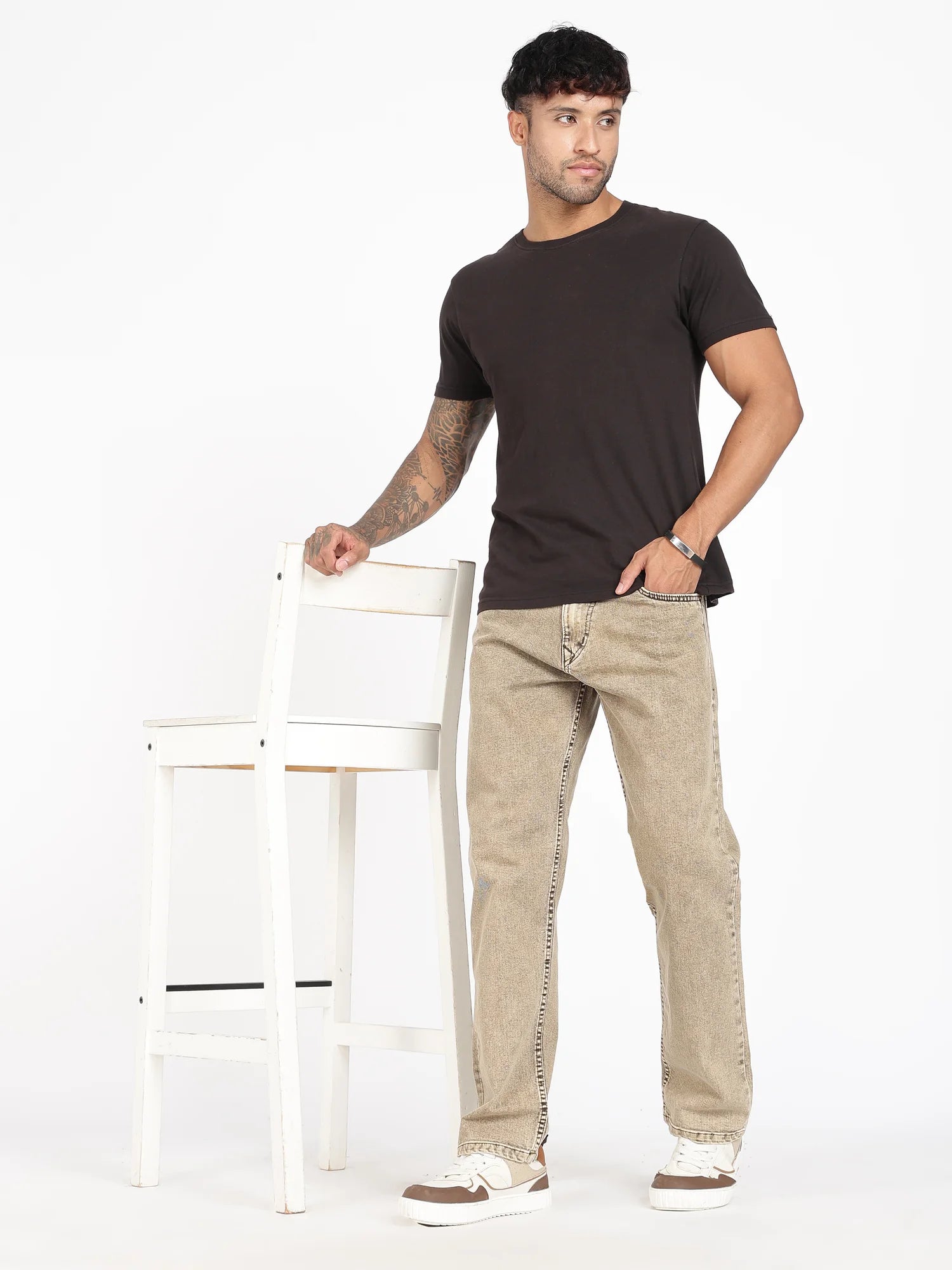Desert Sand Comfort Fit Jeans for Men – ONSYLE