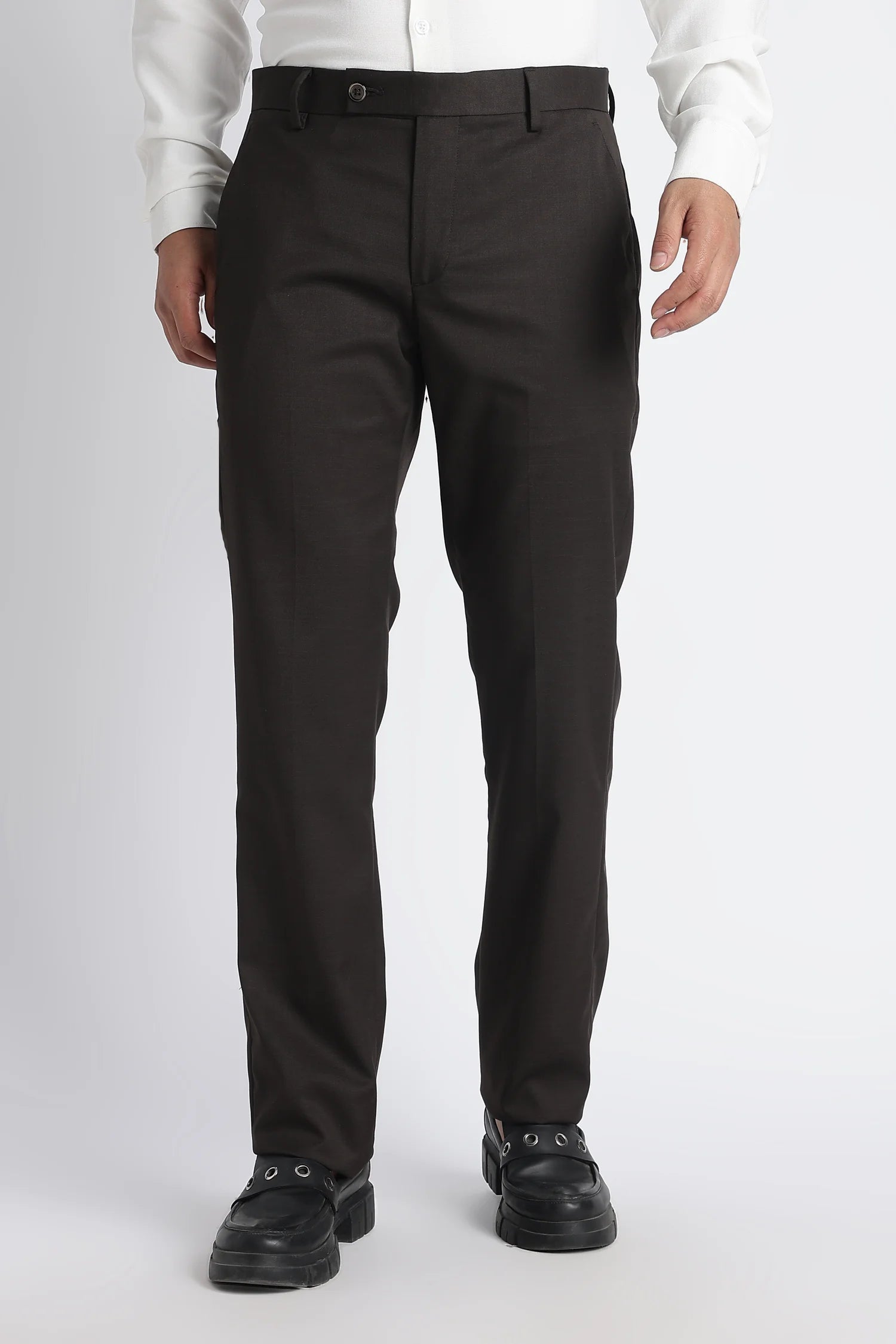 Espresso Slim Fit Formal Trousers for Men – ONSYLE
