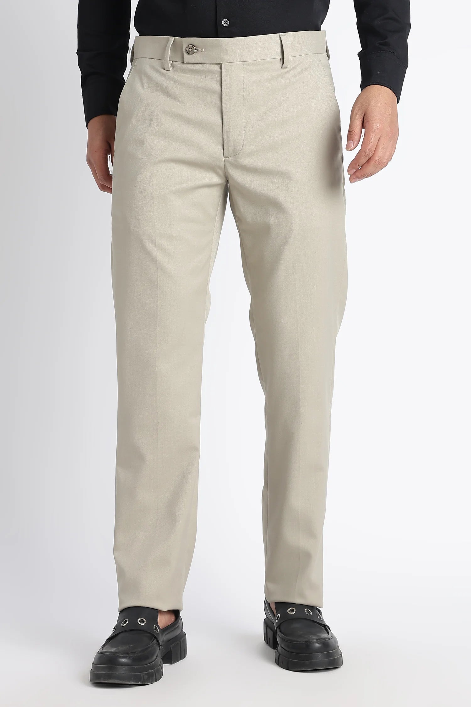 Sandstone Slim Fit Formal Trousers for Men – ONSYLE